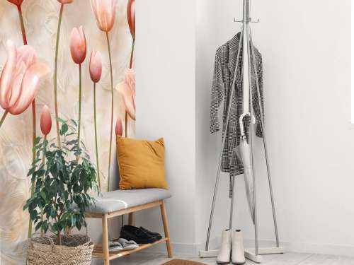 Roze wuivende tulpen