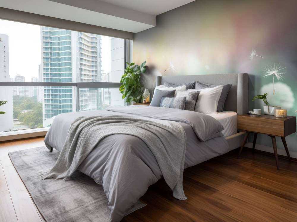 Paardebloem design met gekleurde achtergrond