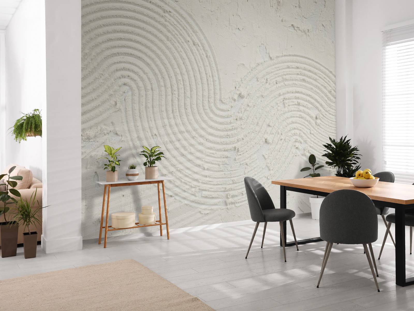 Structuur kunst in off white
