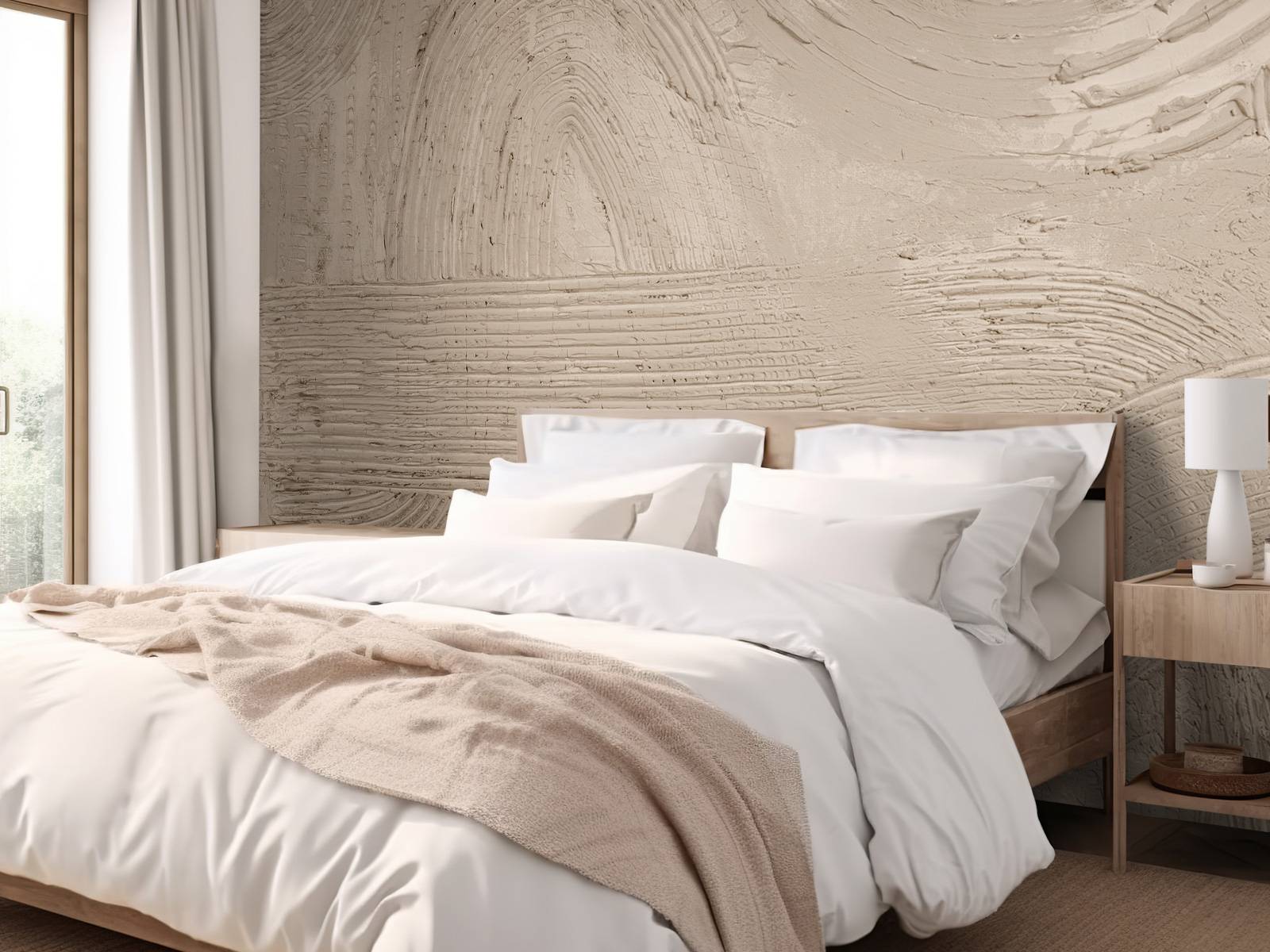 Structuren en vormen in taupe