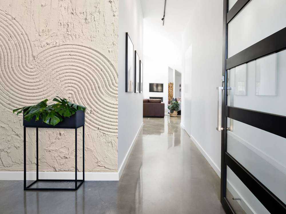 Zen garden structuur in linnen