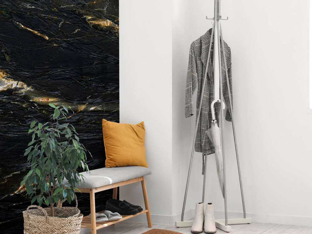 Donker marmer met strepen