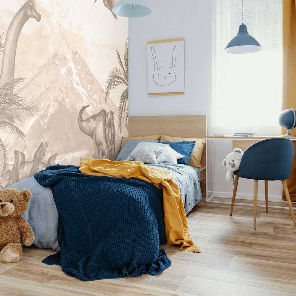 Verschillende dino's in taupe