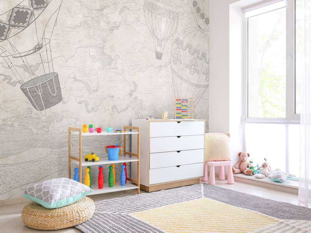 Luchtballonnen met een uitzicht