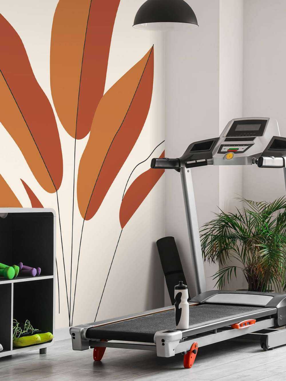 Minimalistische rode plant