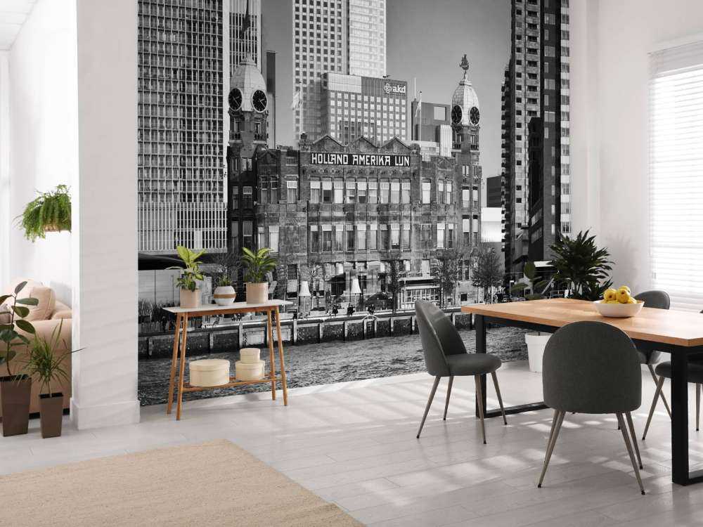 Hotel New York in zwart wit  Rotterdam 