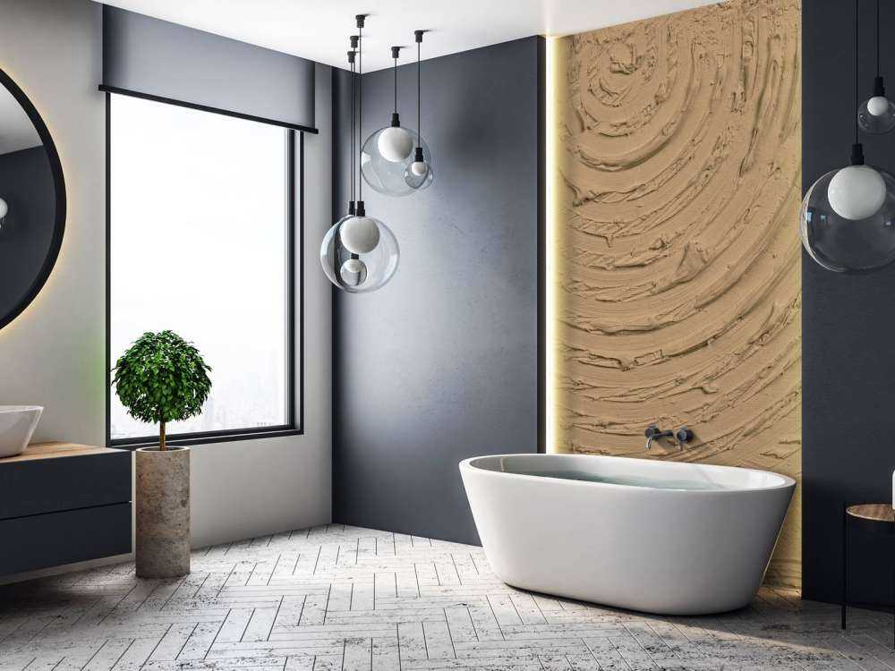 Ronde vormen en lijnen in goud bruin