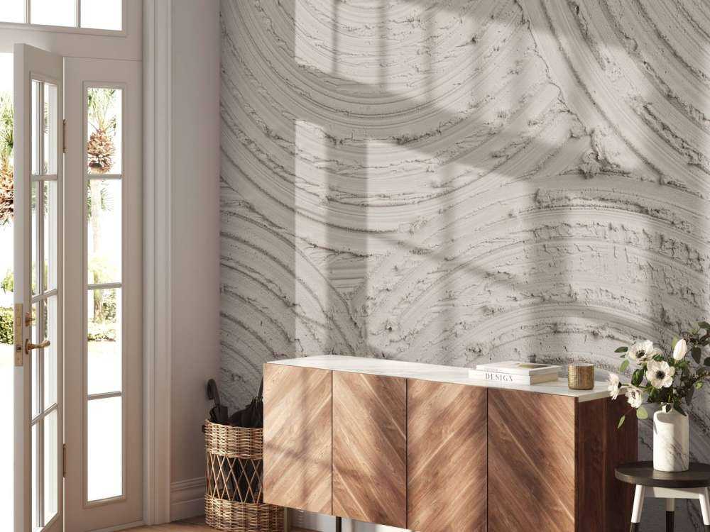 Zen cirkels grove structuur in linnen