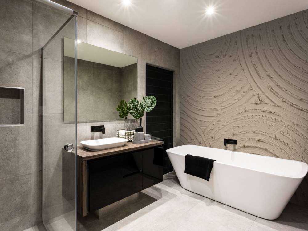 Zen cirkels grove structuur in taupe