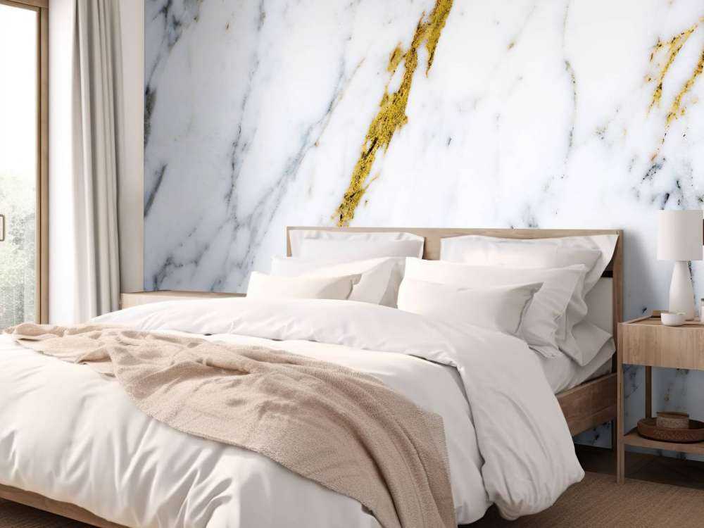 Wit marmer met gouden aders