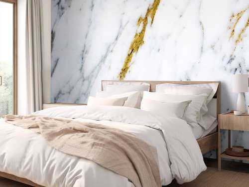 Wit marmer met gouden aders