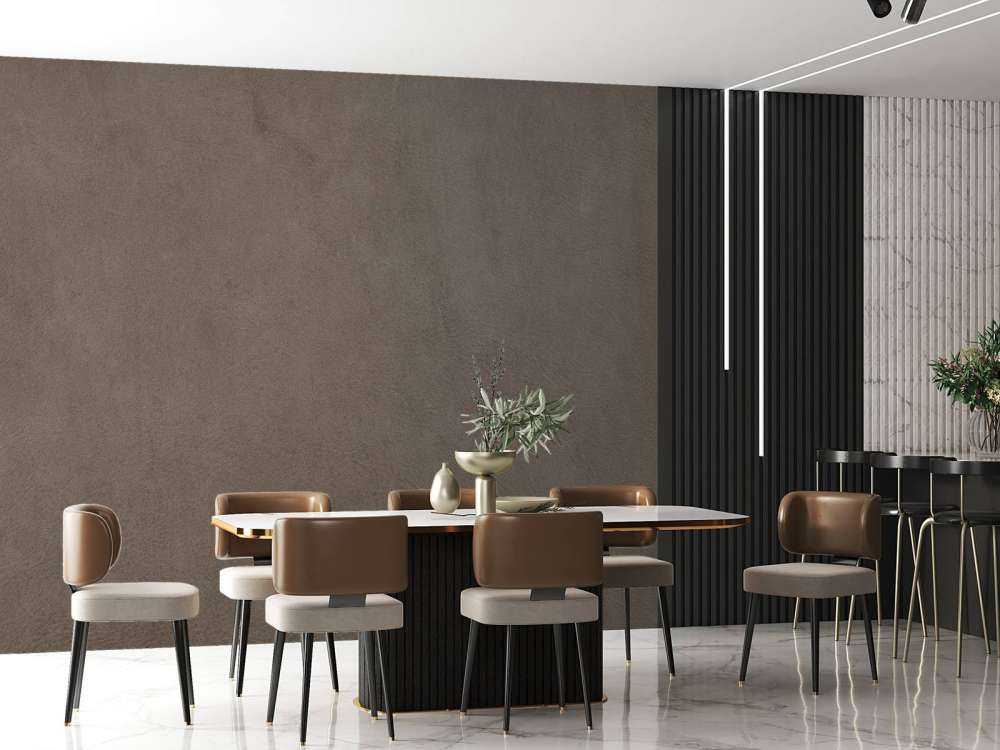 Taupe leder