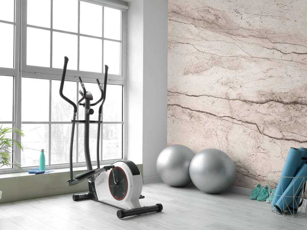 Gedetailleerd beige marmer