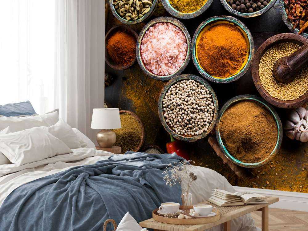 Verschillende soorten kruiden en specerijen