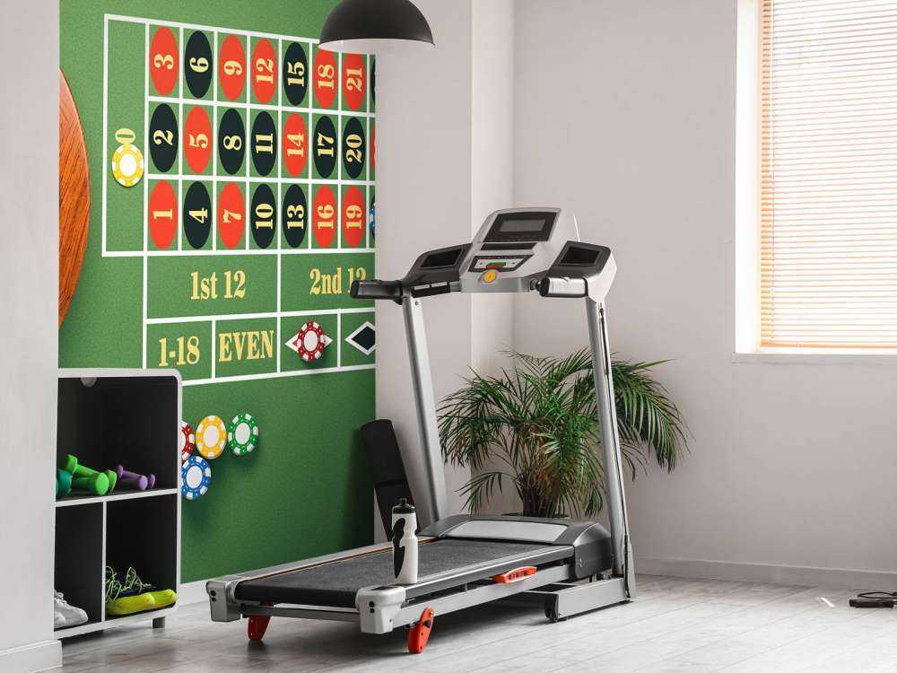 Roulette op een groene tafel