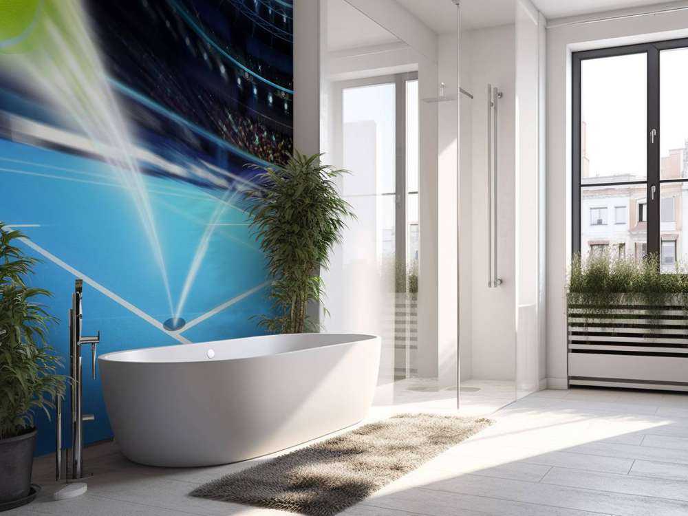 Stuiterende tennisbal