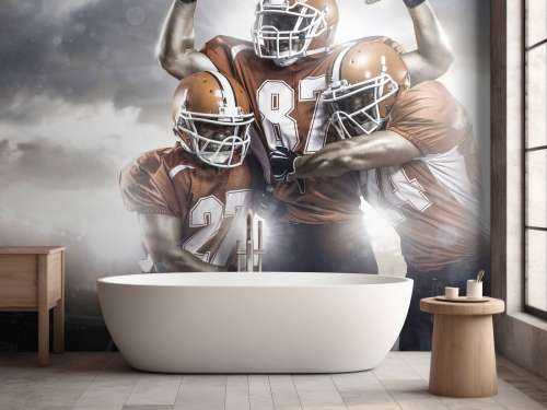 American Football spelers juichen