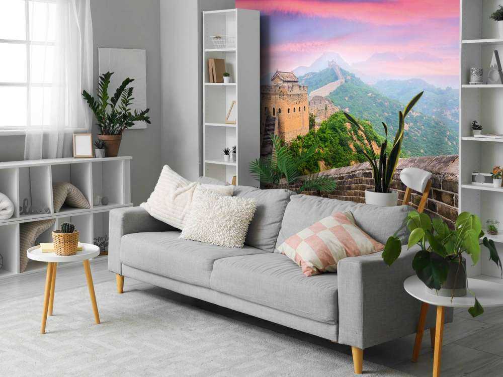 Chinese Muur onder een unieke hemel