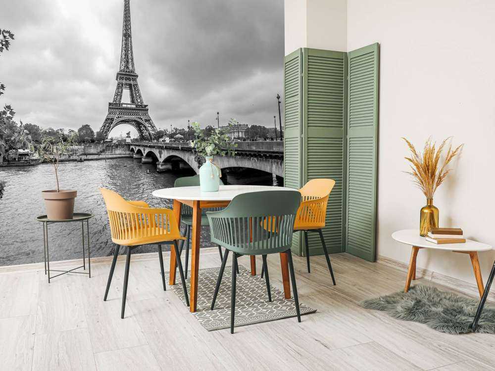 Eiffeltoren in zwart-wit