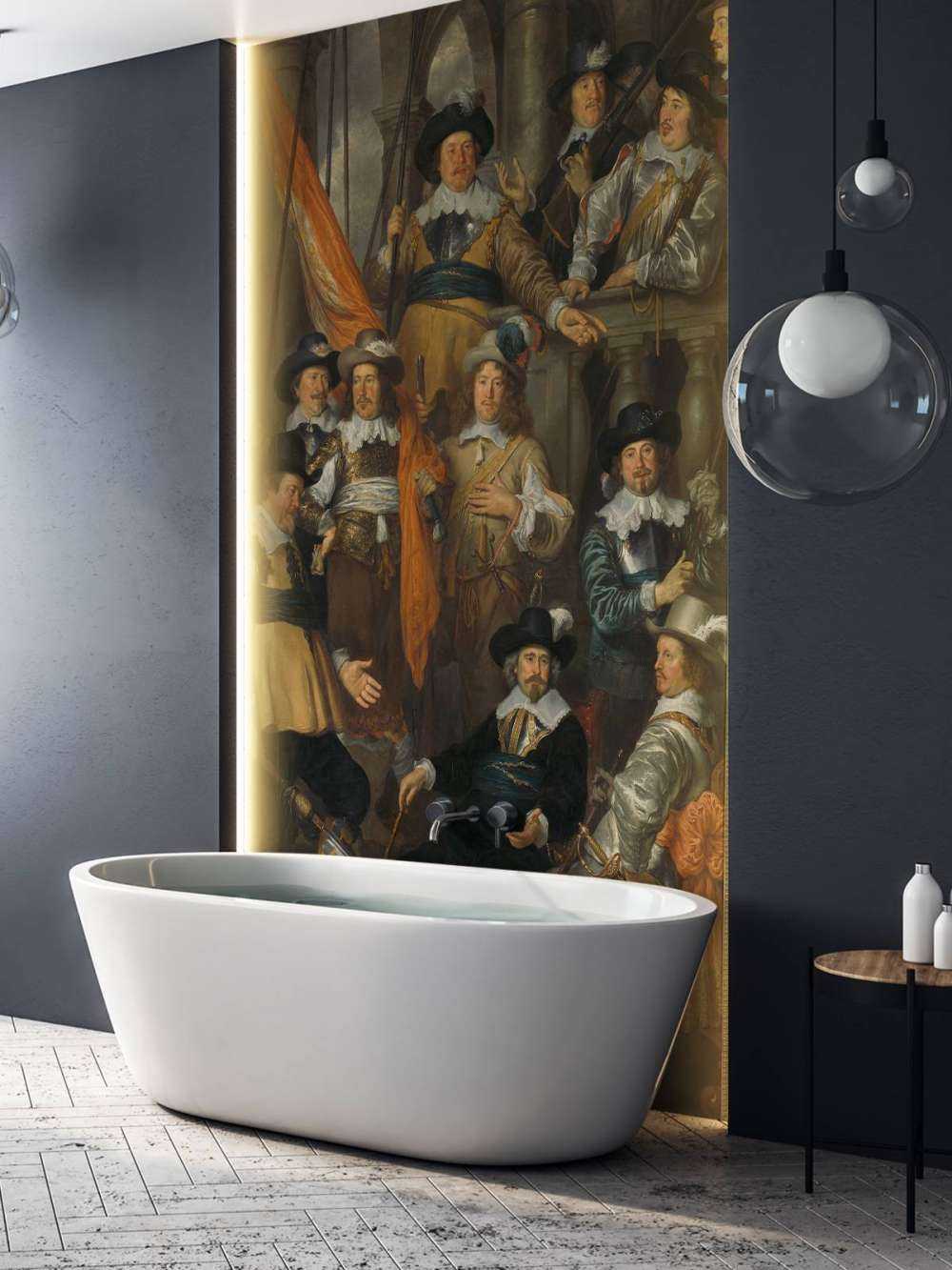 Officieren en andere schutters van wijk XVIII in Amsterdam