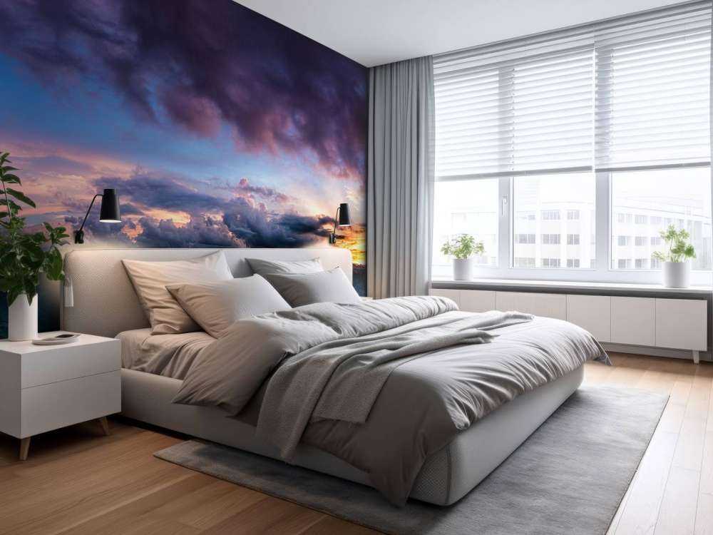 Zonsondergang over een berg