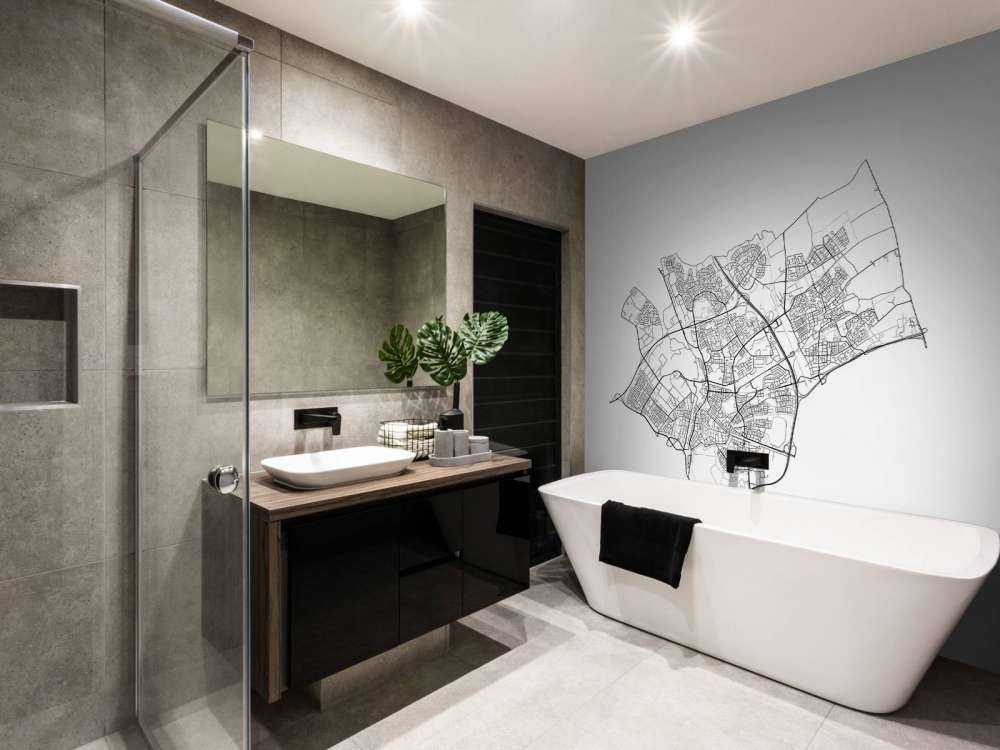 Plattegrond van Den Bosch, wit