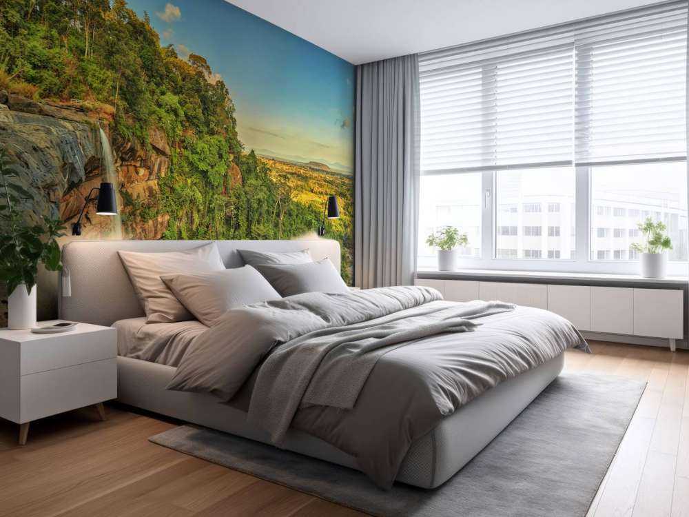 Waterval bij een klif