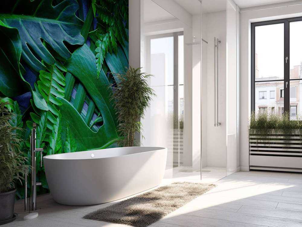 Groene jungle bladeren