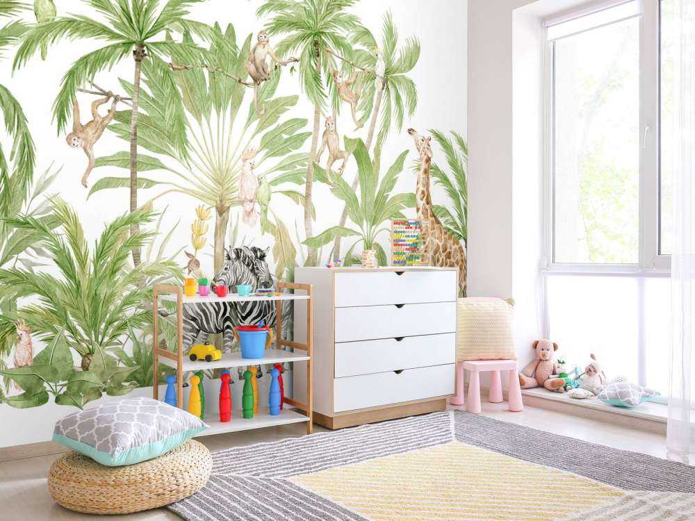 Waterverf jungle dieren