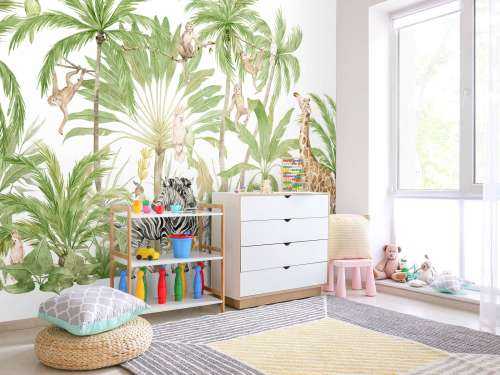 Waterverf jungle dieren