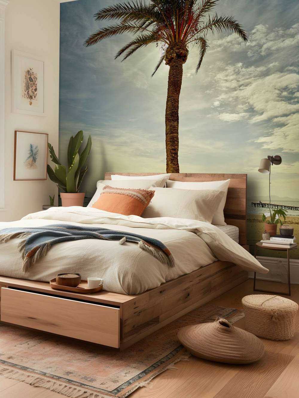 Palmboom in de zon