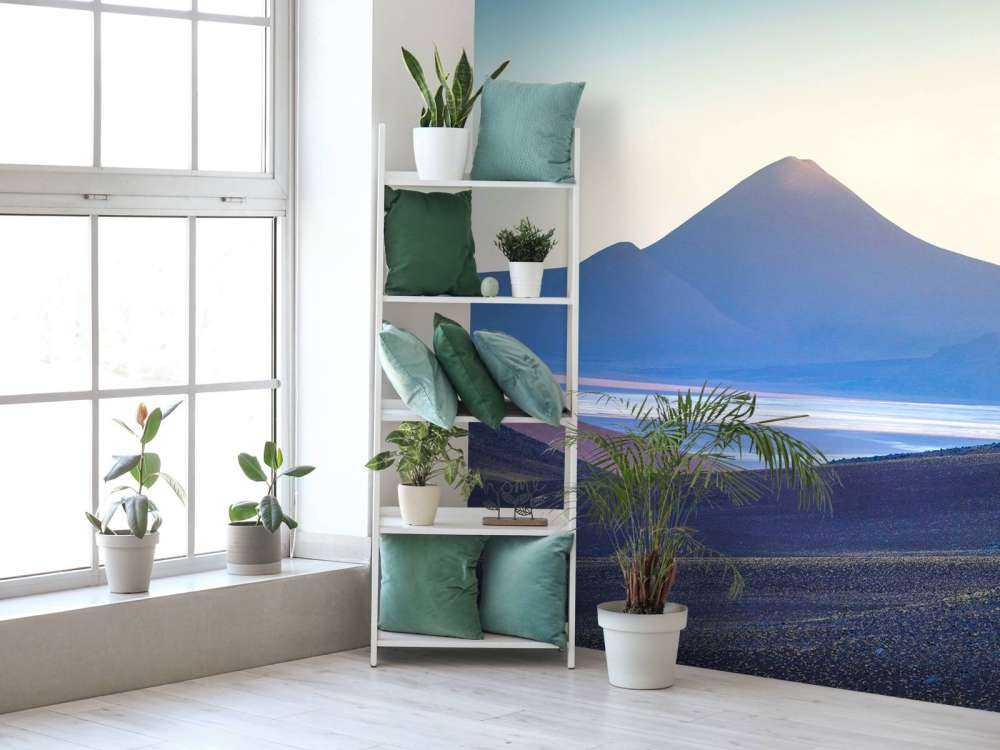 Zonsopkomst Over Vulkanisch Woestijnlandschap