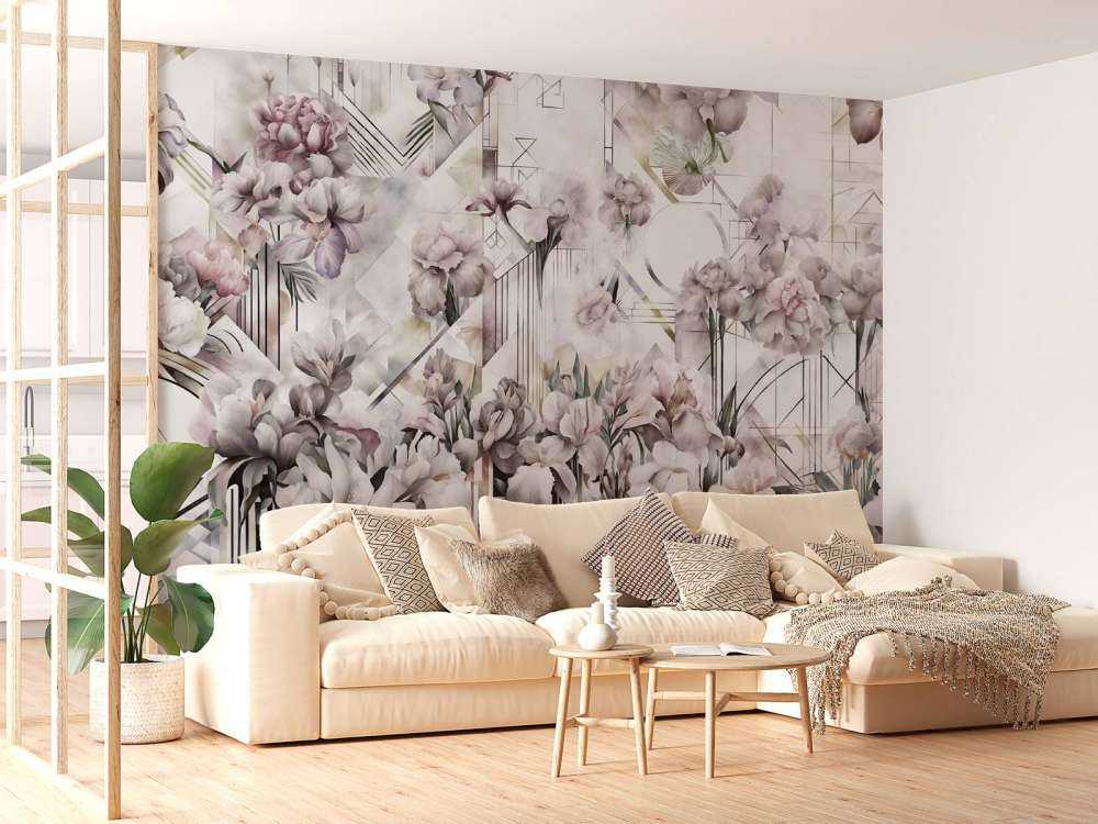 Huge Watercolor Irises Yellow