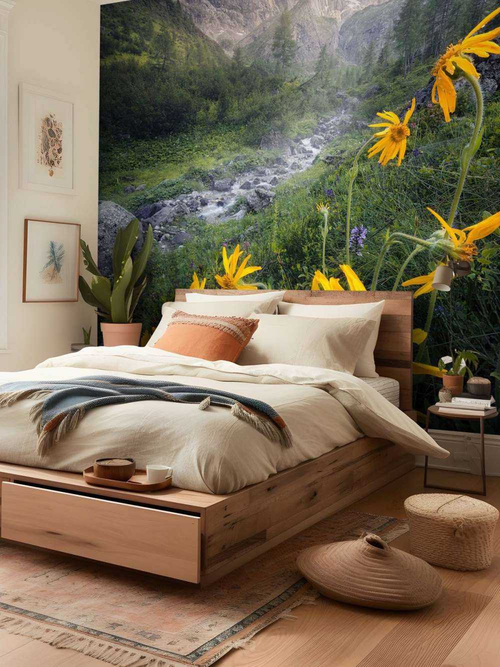 Gele Alpenbloemen in Bergvallei