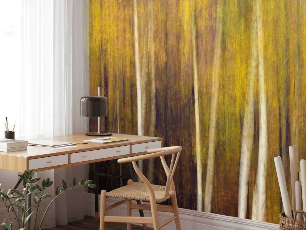 Herfstbos in Beweging