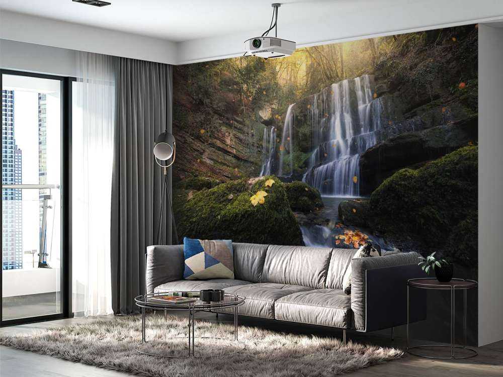 Herfstwaterval in het Woud