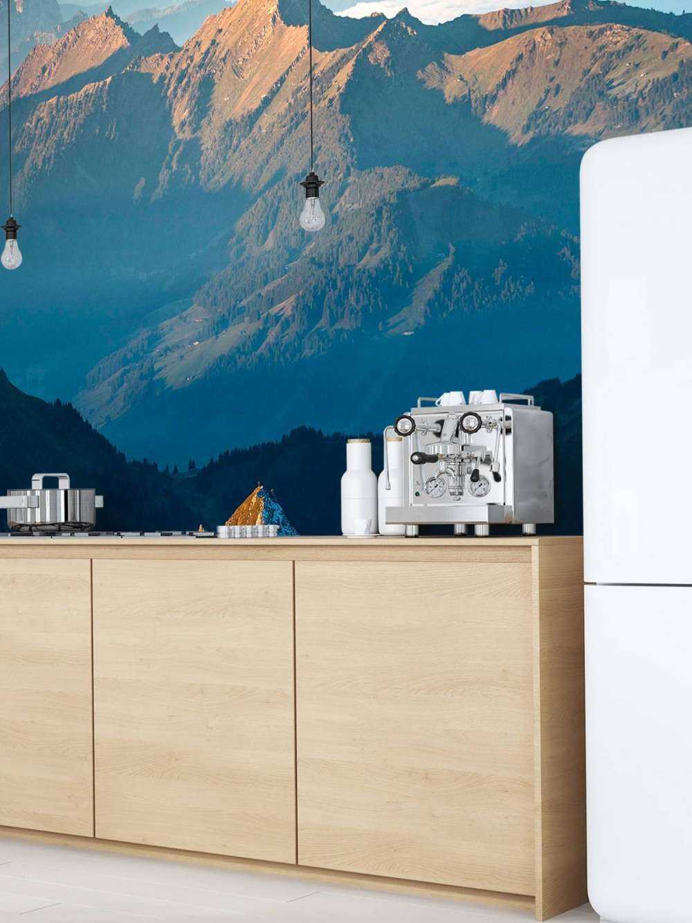 Ochtendlicht op rotsberg