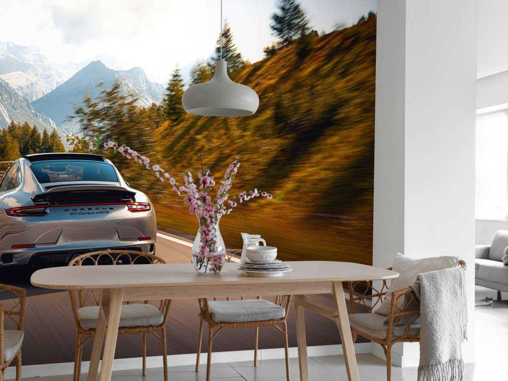 Porsche 911 Carrera GTS in de bergen