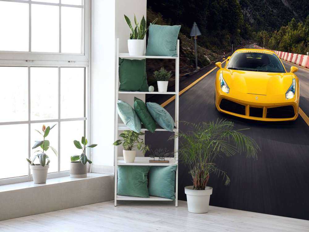 Snelheid door groene bergpassen