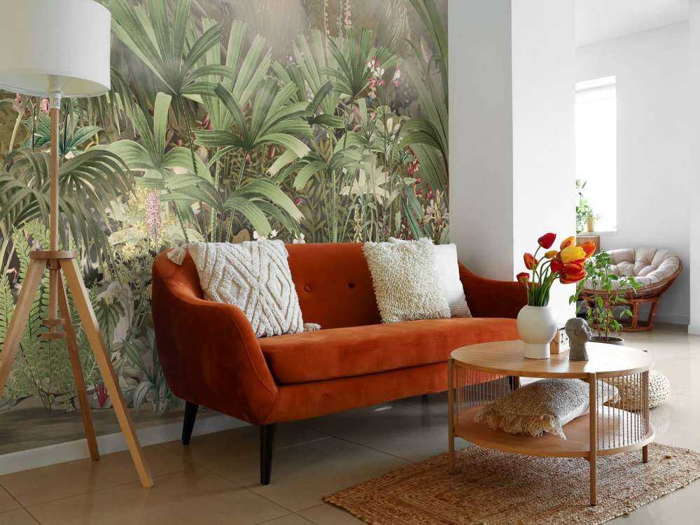 Morning in the Tropical Garden Green