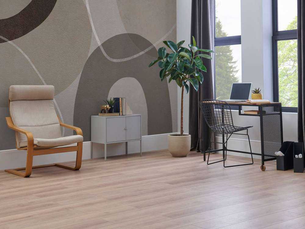 Mid Century Shapes And Outline Grey Brown