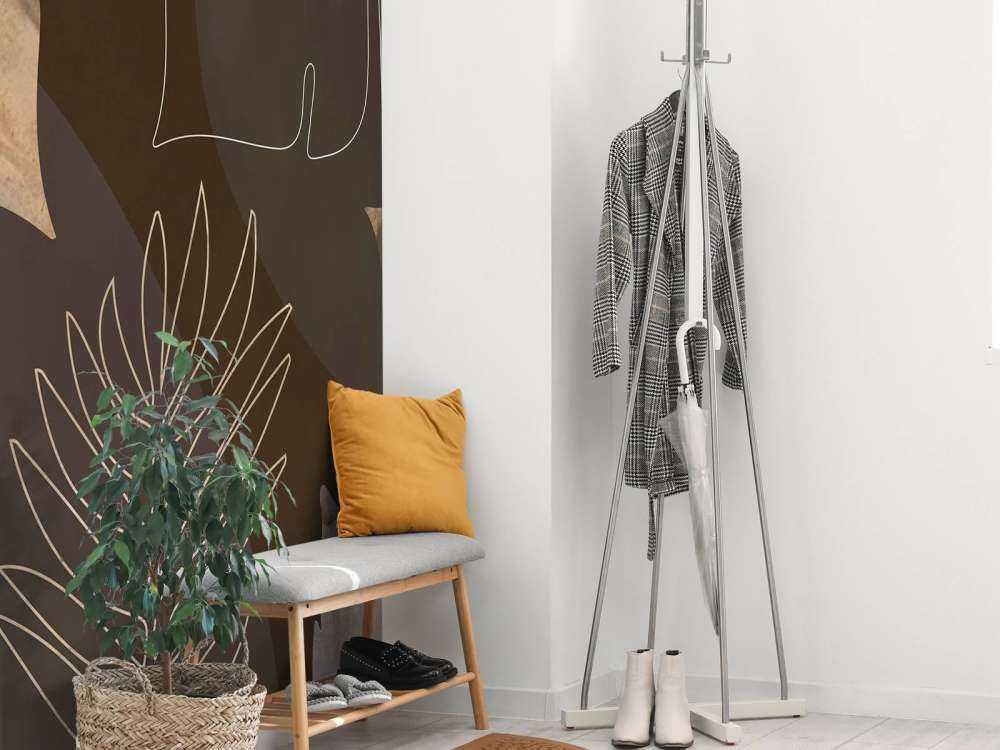 Exotic Foliage Elegance Brown Gold