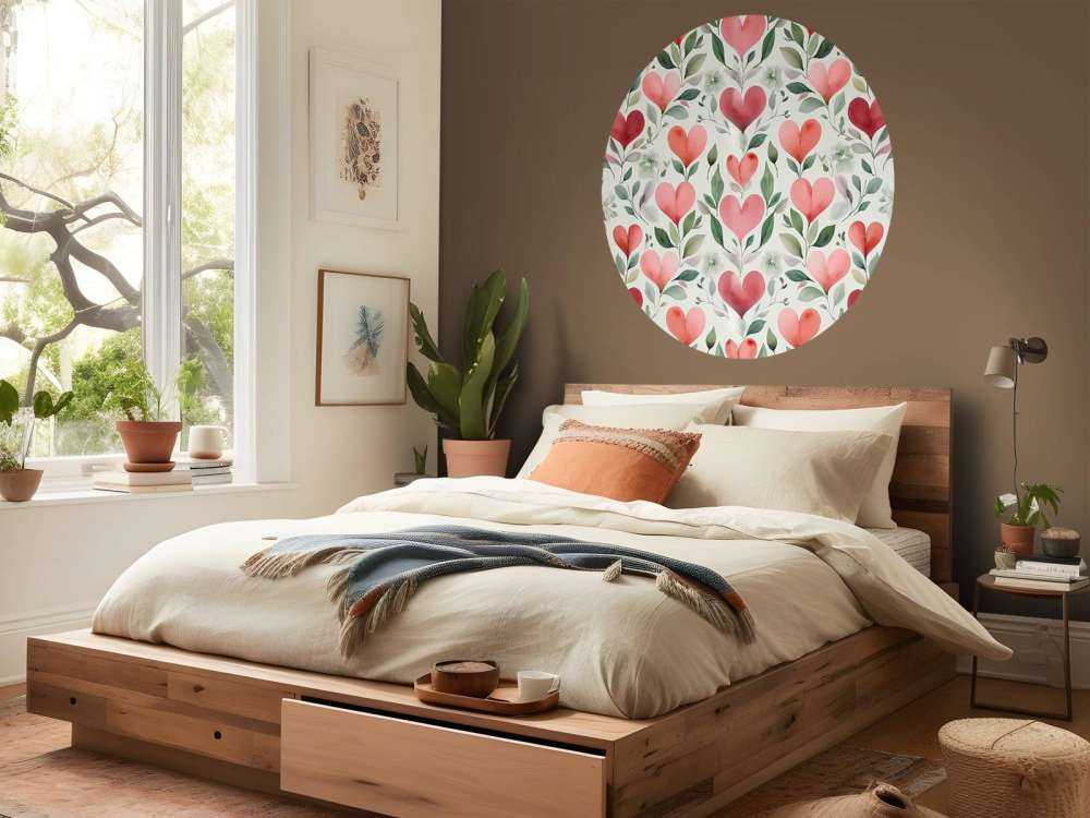 Zachte hartjes met botanische takken