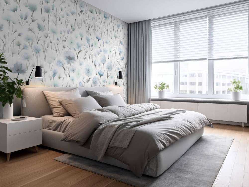 Cornflowers and field grasses Blue