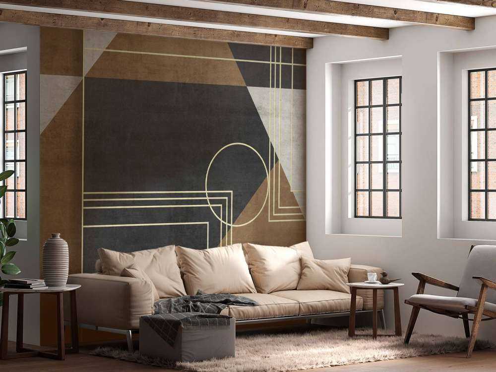 Gouden lijnen art deco