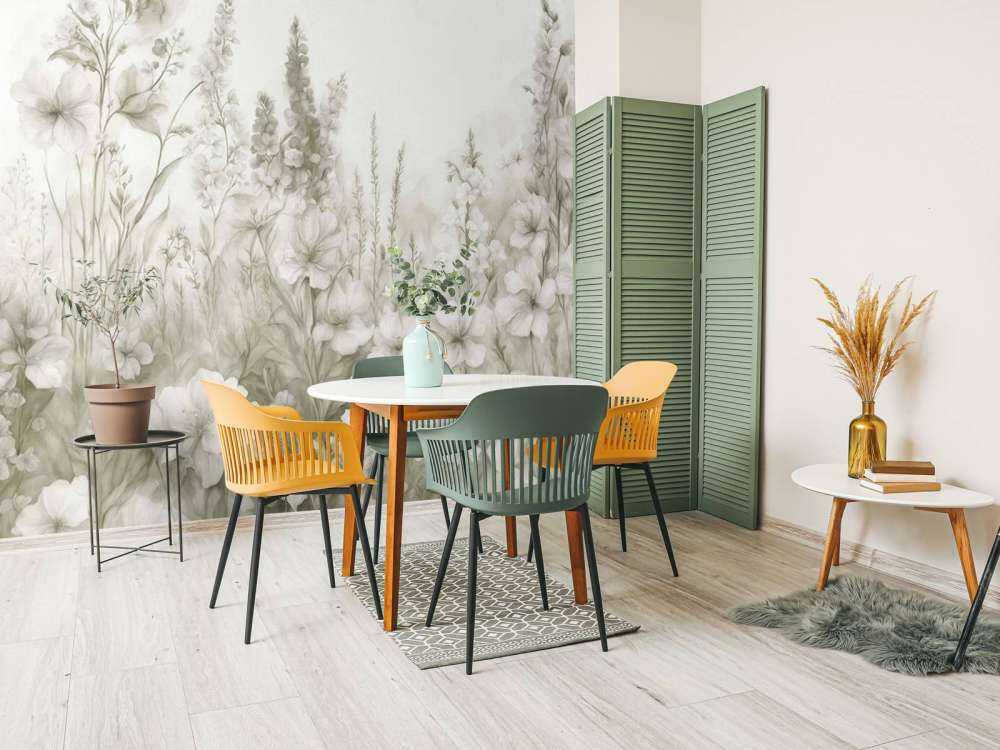 Tender English garden - taupe