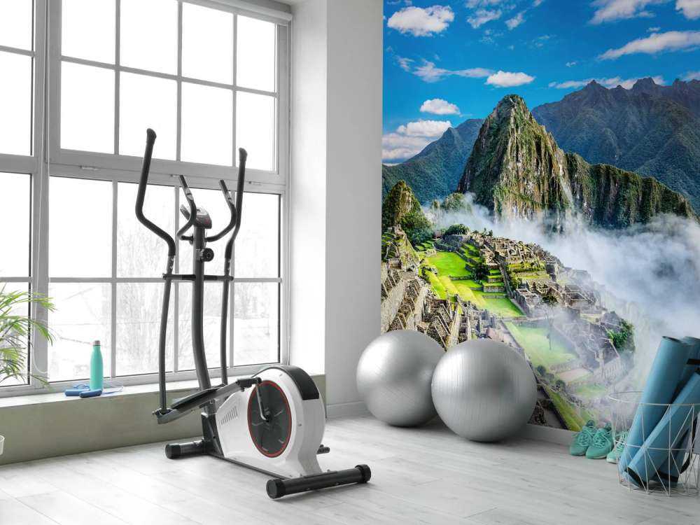 Machu Picchu in de mist