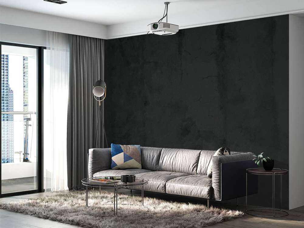 Zwartgrijs beton