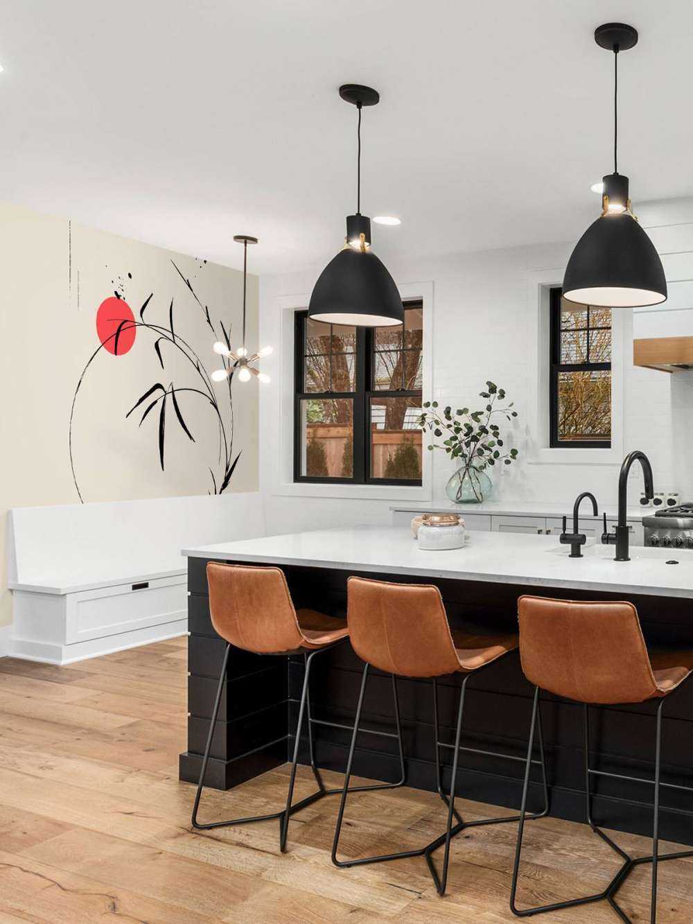 Abstracte illustratie in Oosterse stijl