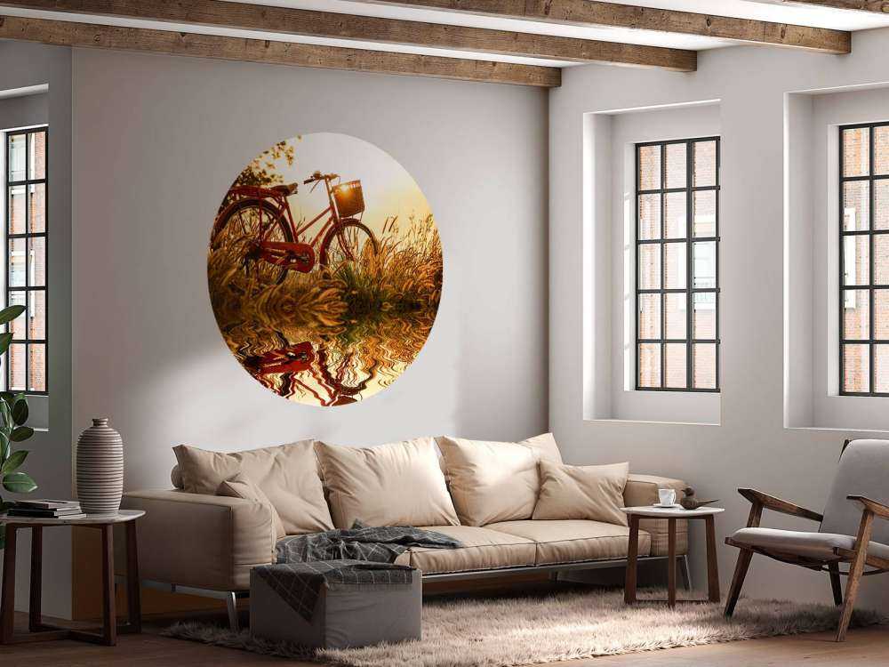 Fiets bij zonsondergang